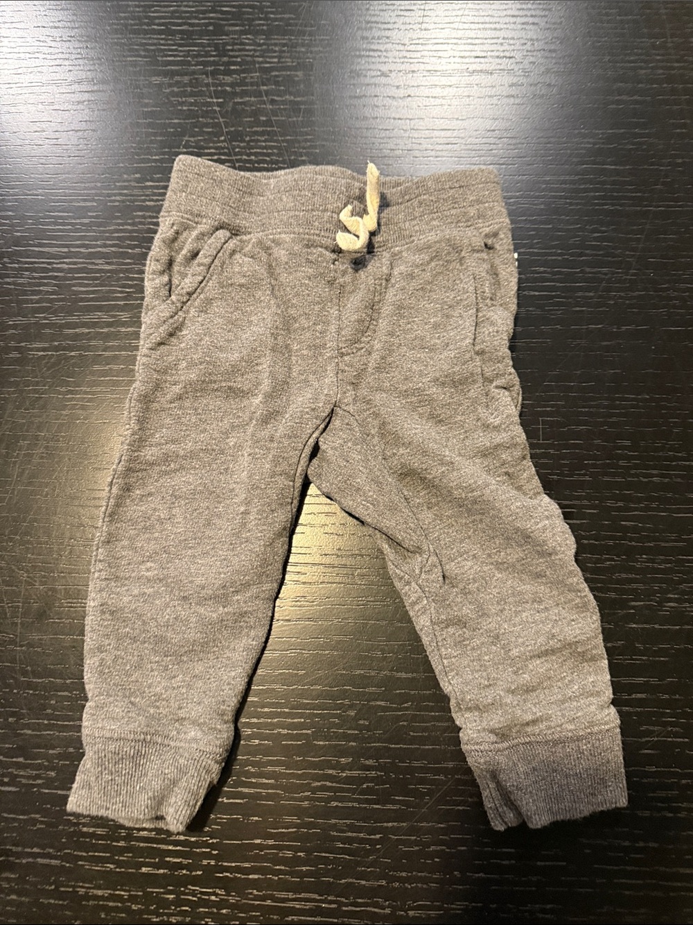 Kids Gray Jogger Pants with Drawstring